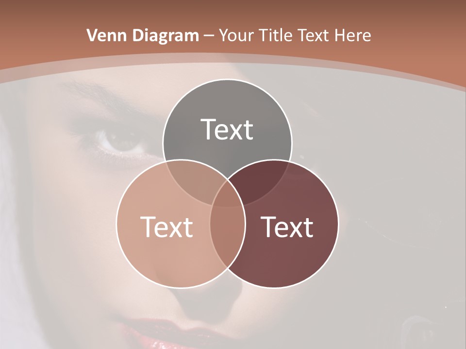 Sensual Lady Brunette PowerPoint Template