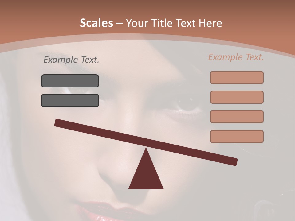 Sensual Lady Brunette PowerPoint Template