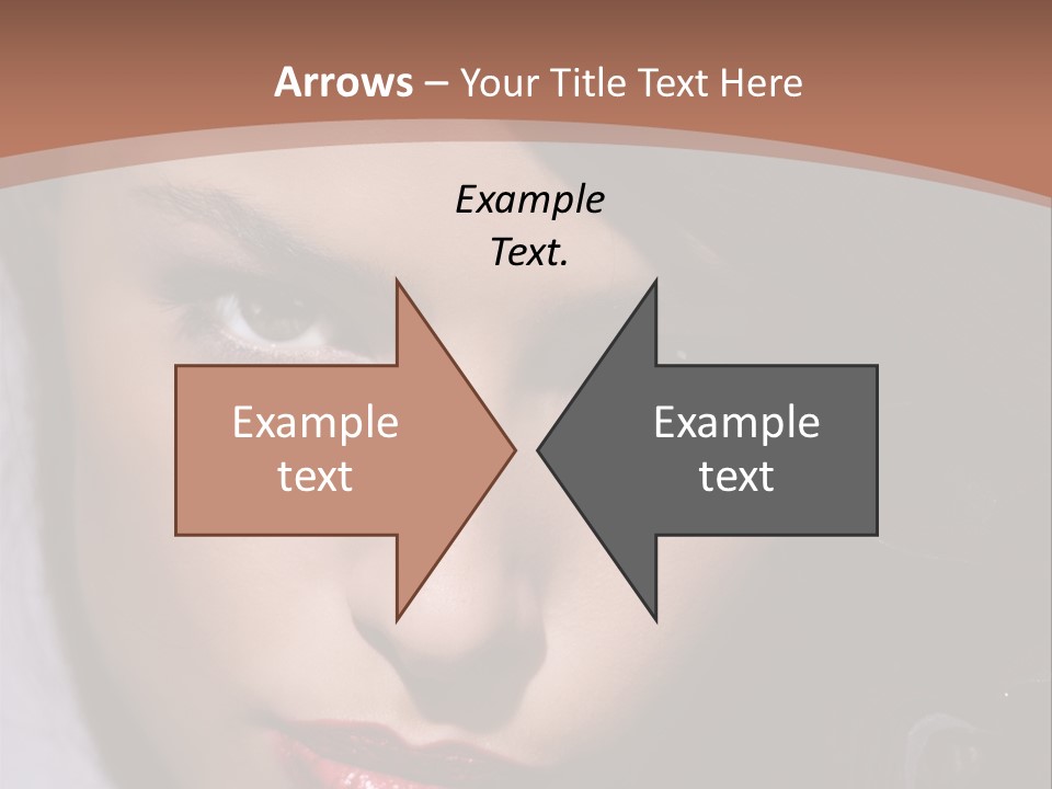 Sensual Lady Brunette PowerPoint Template