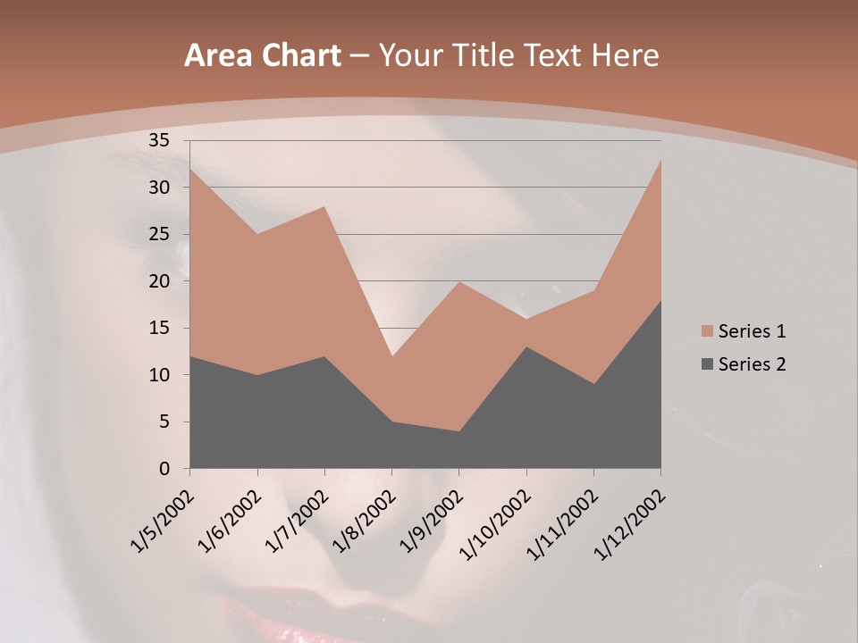 Sensual Lady Brunette PowerPoint Template