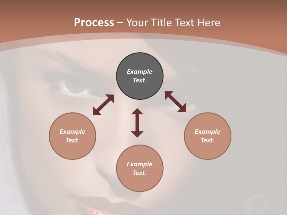 Sensual Lady Brunette PowerPoint Template