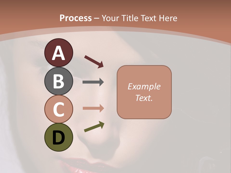 Sensual Lady Brunette PowerPoint Template