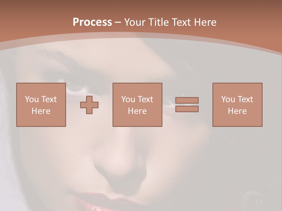 Sensual Lady Brunette PowerPoint Template