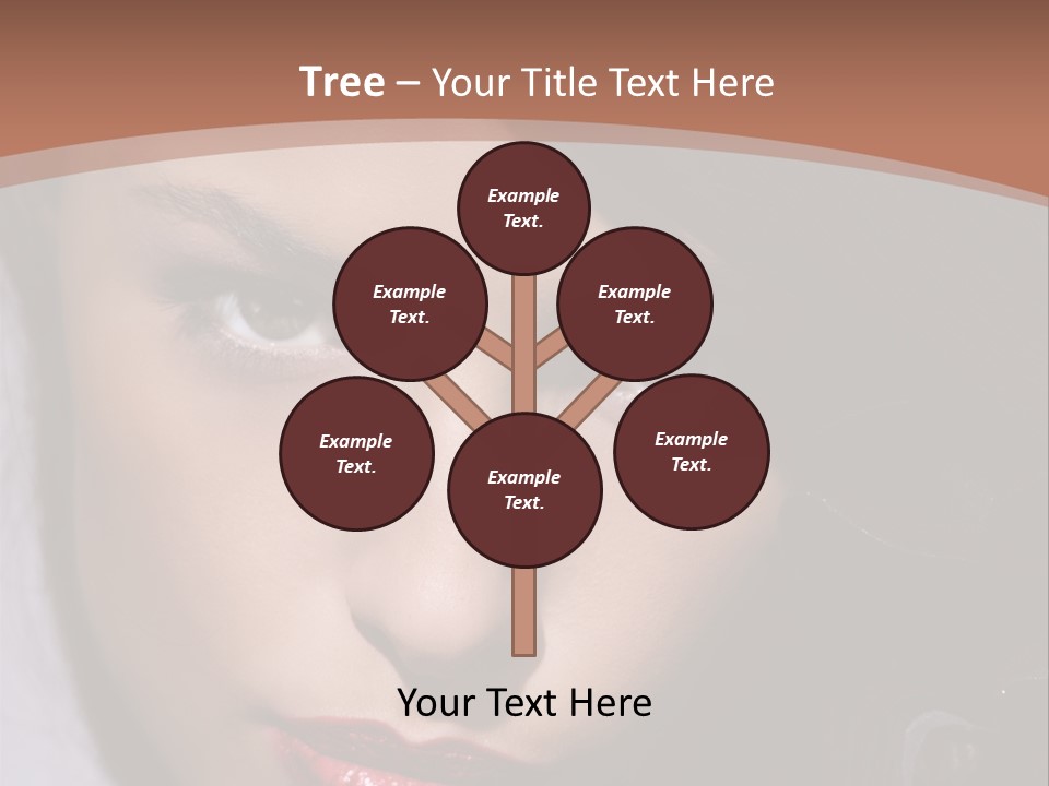 Sensual Lady Brunette PowerPoint Template