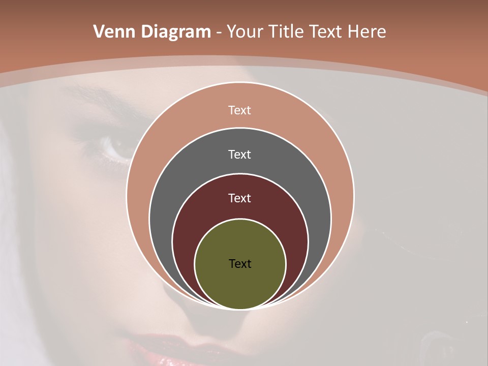 Sensual Lady Brunette PowerPoint Template