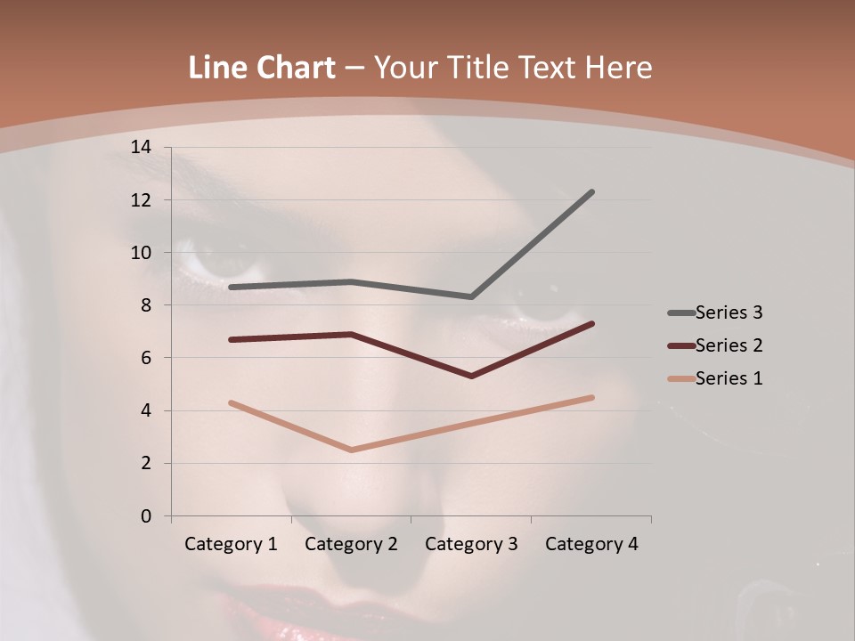 Sensual Lady Brunette PowerPoint Template