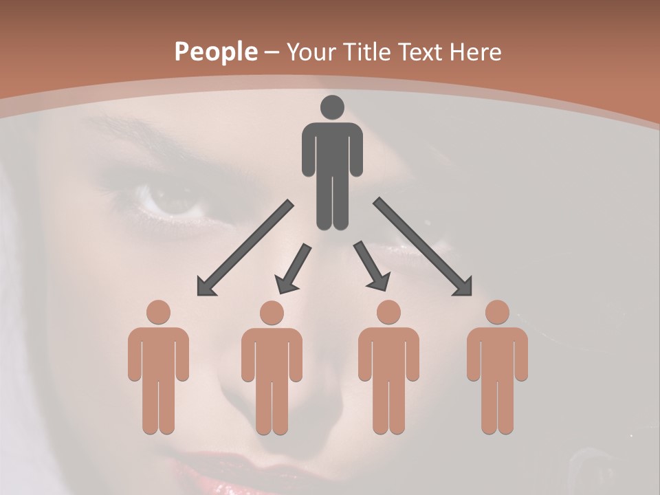 Sensual Lady Brunette PowerPoint Template