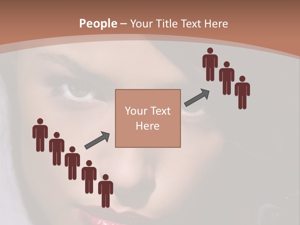 Sensual Lady Brunette PowerPoint Template