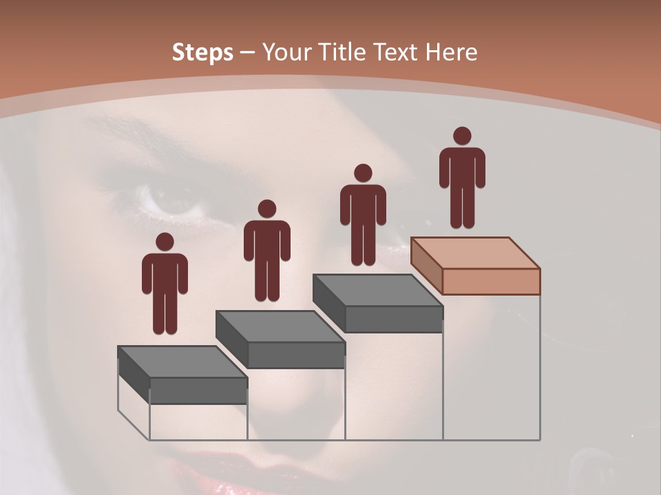 Sensual Lady Brunette PowerPoint Template