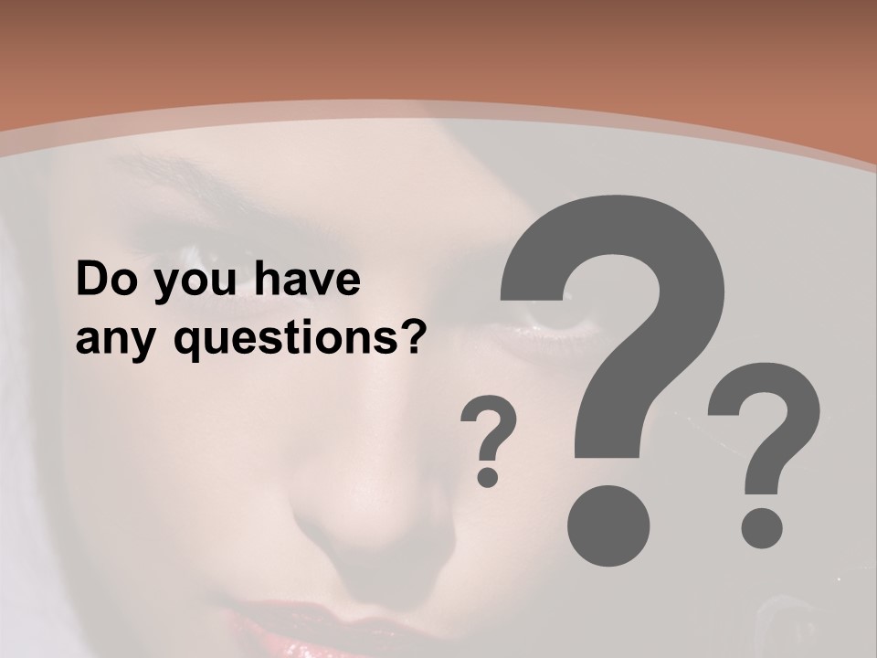 Sensual Lady Brunette PowerPoint Template