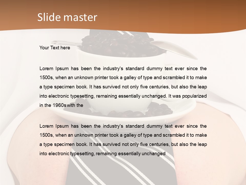 Break Dinner Hansom PowerPoint Template