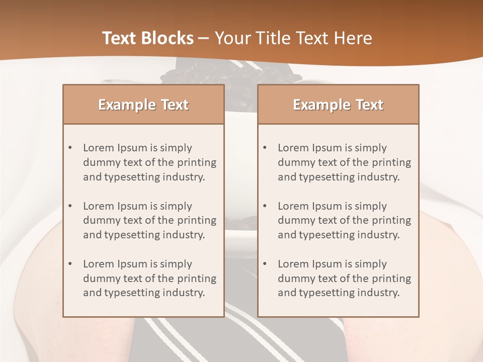 Break Dinner Hansom PowerPoint Template