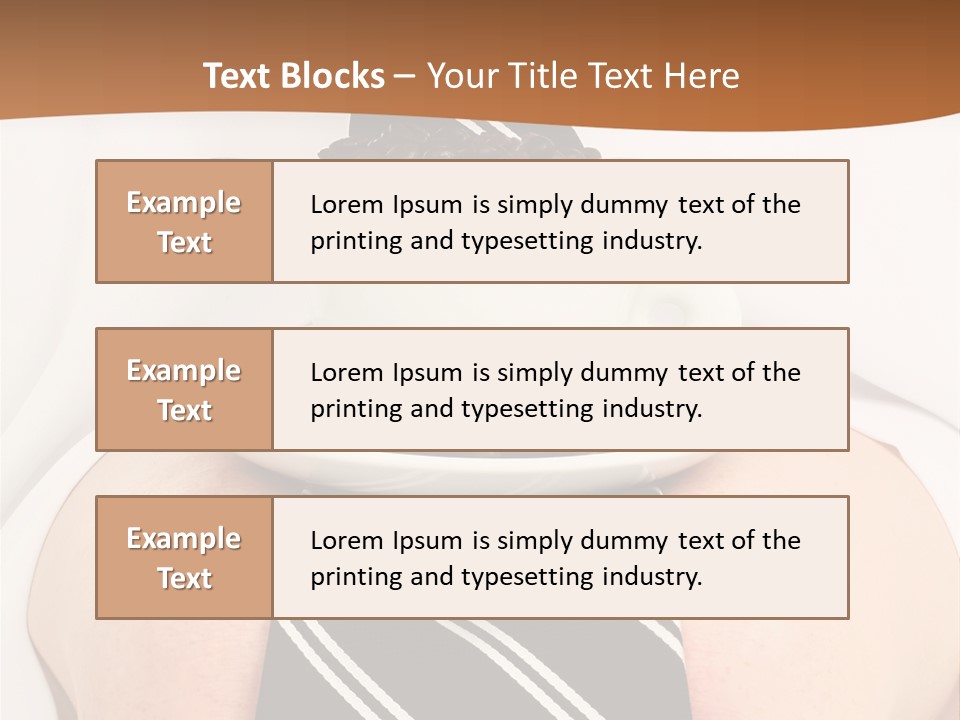 Break Dinner Hansom PowerPoint Template