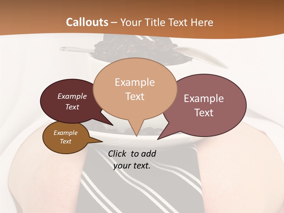 Break Dinner Hansom PowerPoint Template