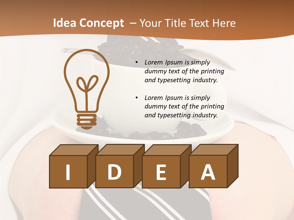 Break Dinner Hansom PowerPoint Template