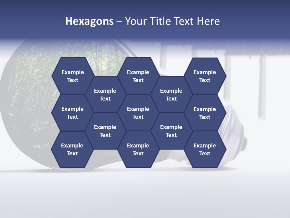 Green Photovoltaic Bulb PowerPoint Template