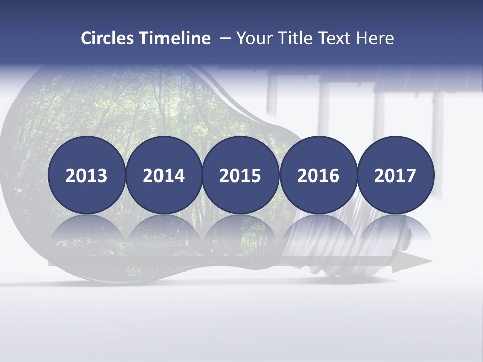 Green Photovoltaic Bulb PowerPoint Template
