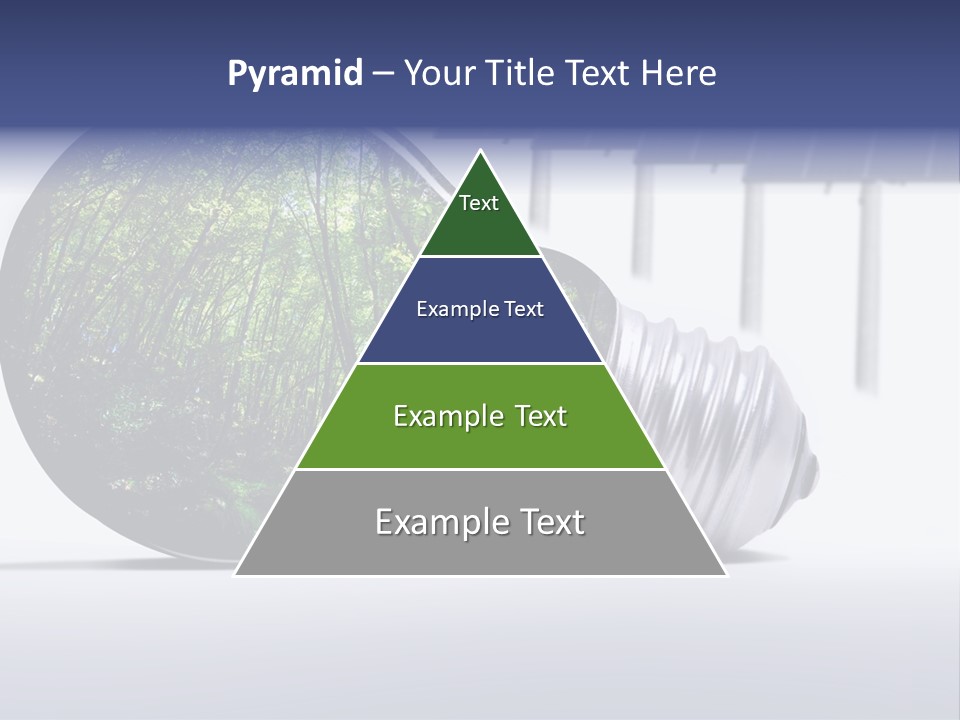 Green Photovoltaic Bulb PowerPoint Template