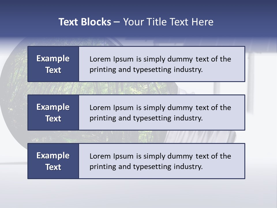 Green Photovoltaic Bulb PowerPoint Template