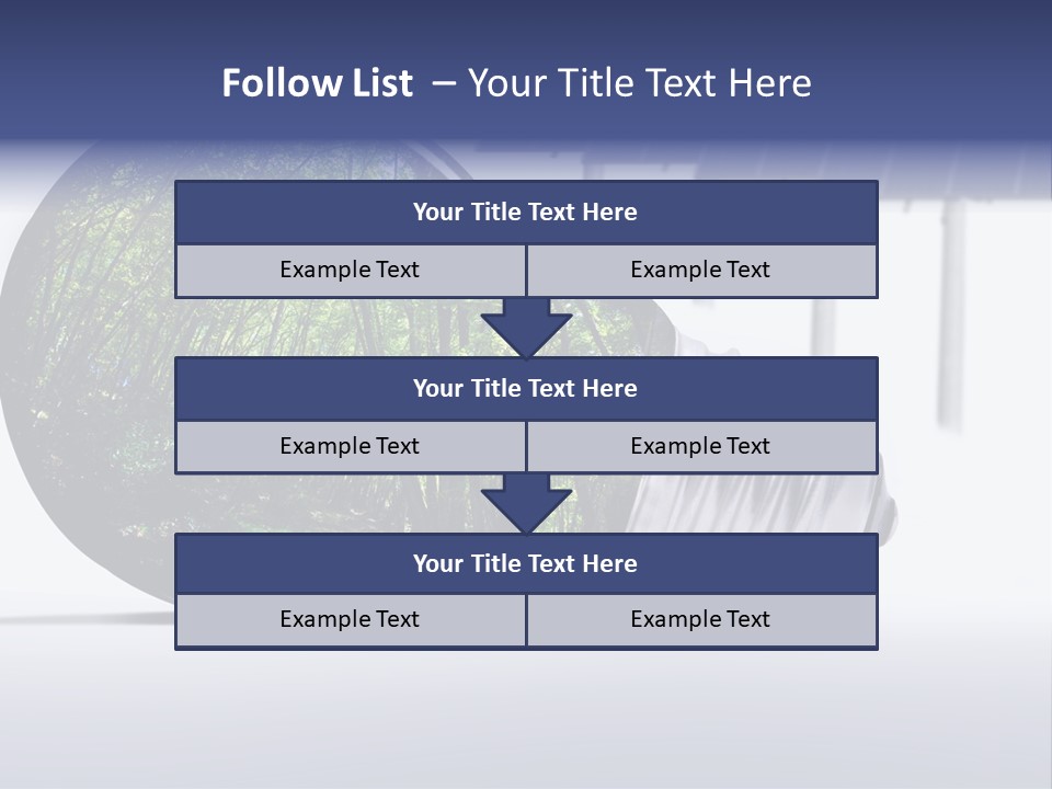 Green Photovoltaic Bulb PowerPoint Template