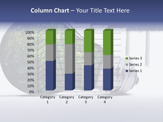 Green Photovoltaic Bulb PowerPoint Template