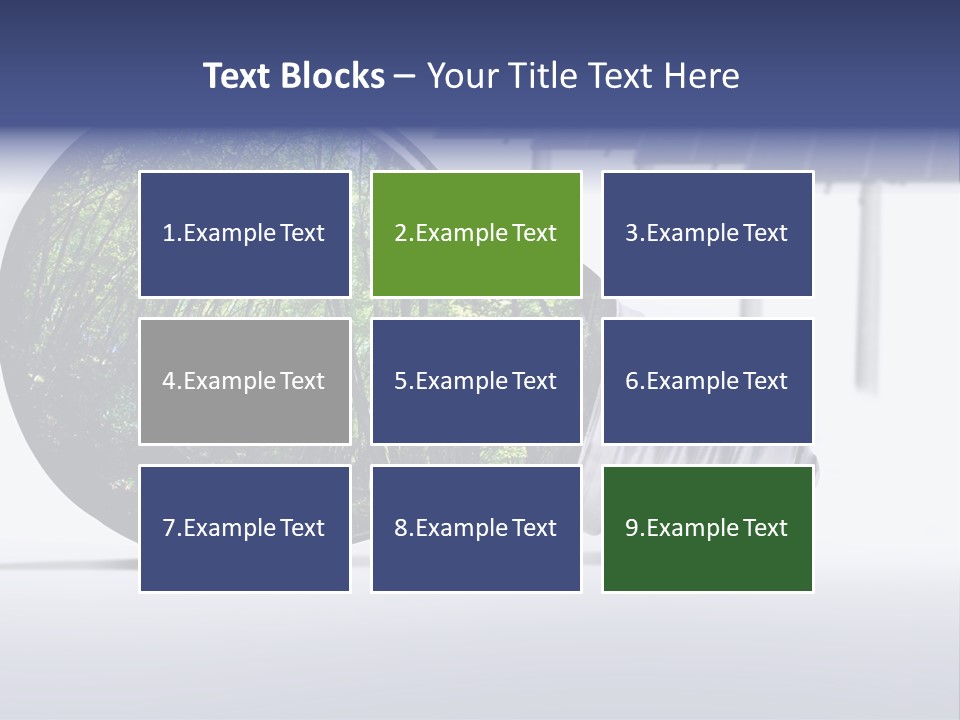 Green Photovoltaic Bulb PowerPoint Template