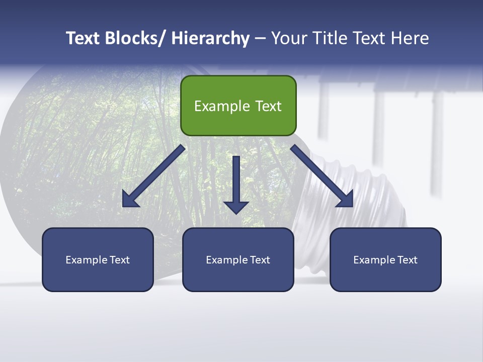 Green Photovoltaic Bulb PowerPoint Template