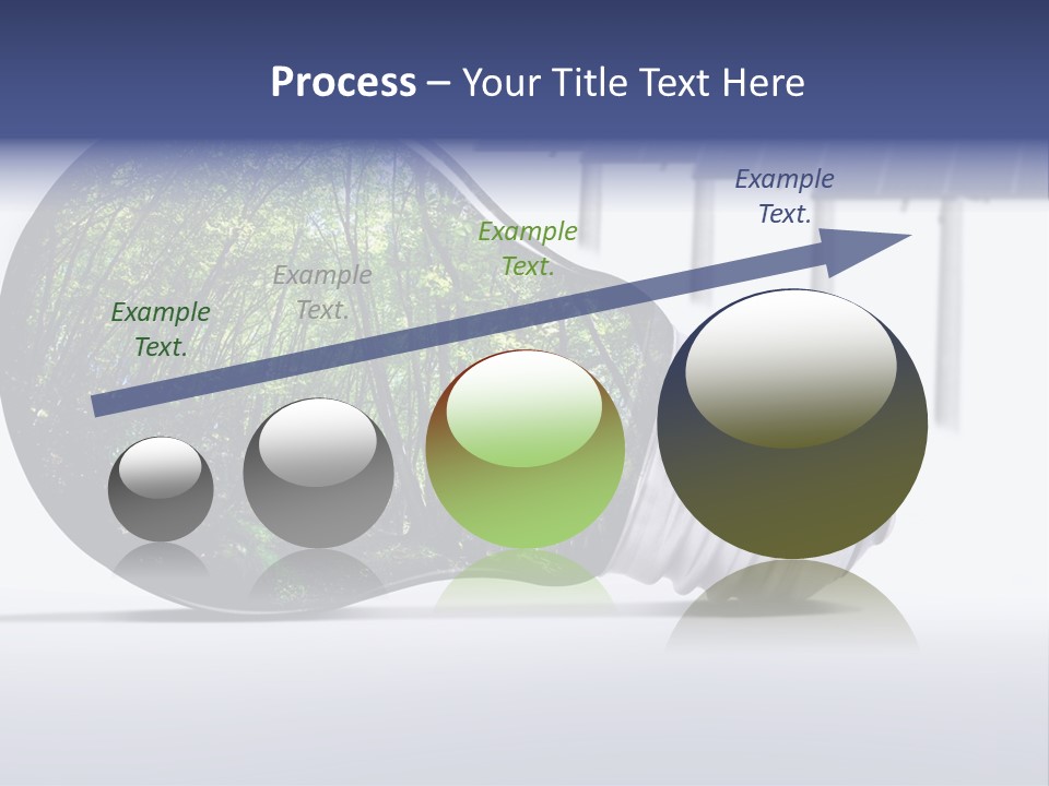 Green Photovoltaic Bulb PowerPoint Template