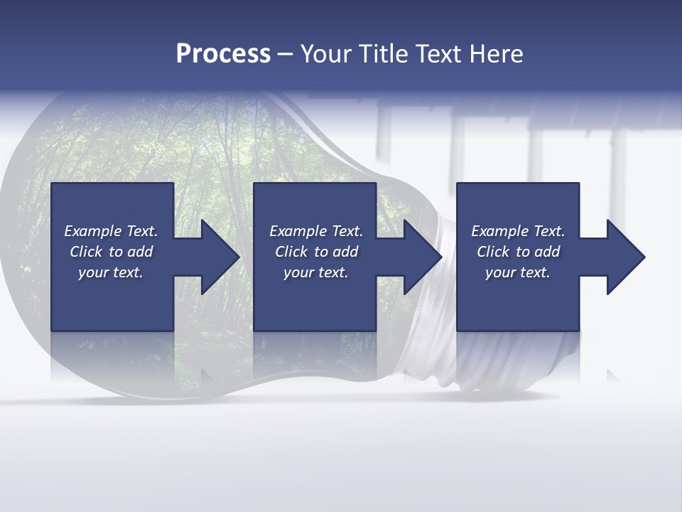 Green Photovoltaic Bulb PowerPoint Template