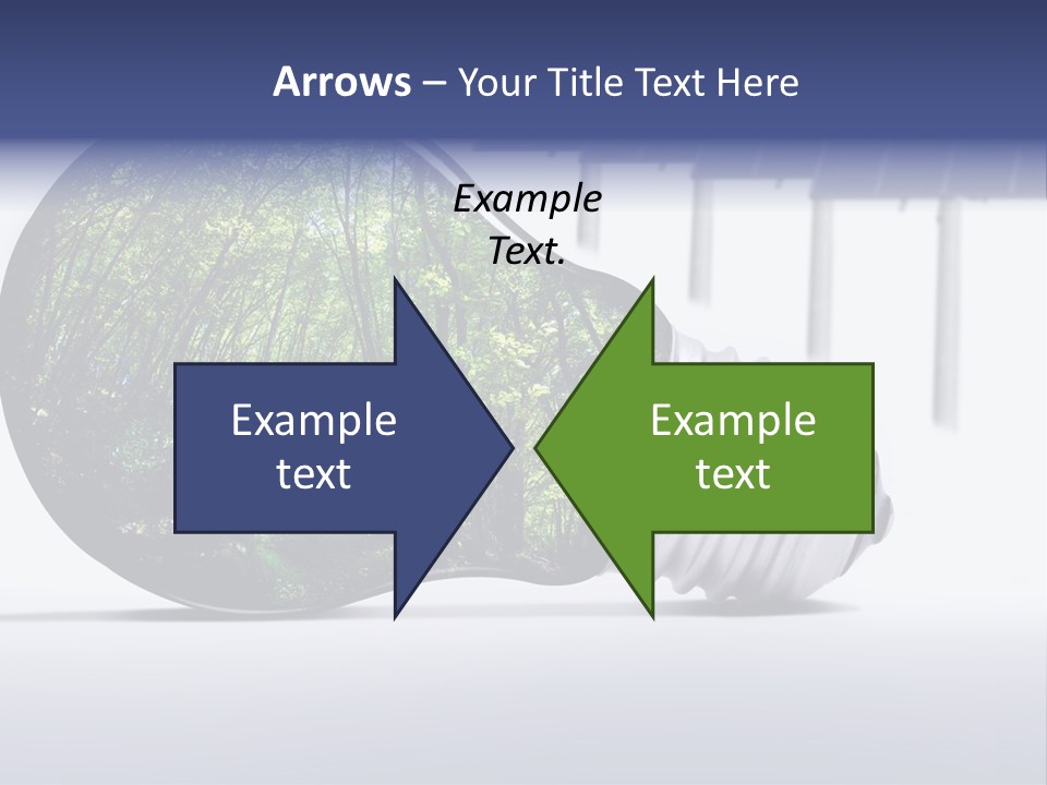 Green Photovoltaic Bulb PowerPoint Template