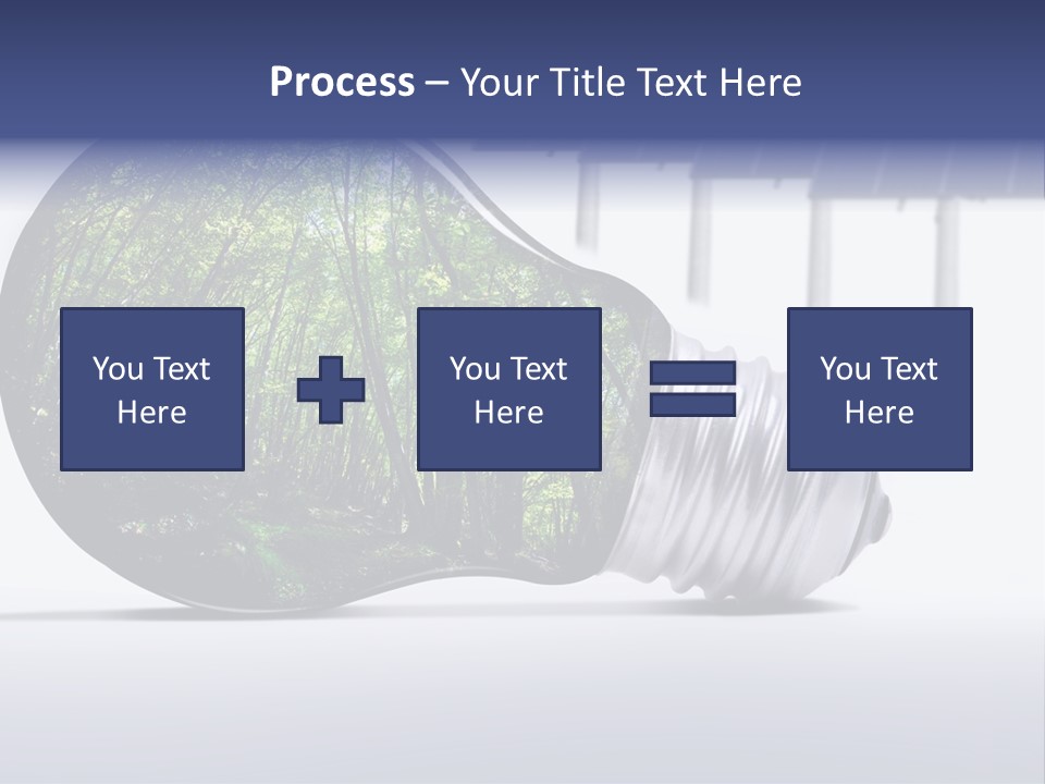 Green Photovoltaic Bulb PowerPoint Template