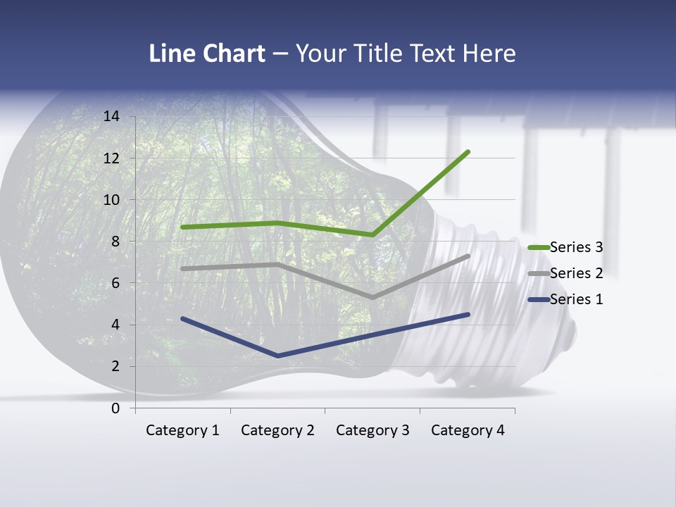 Green Photovoltaic Bulb PowerPoint Template