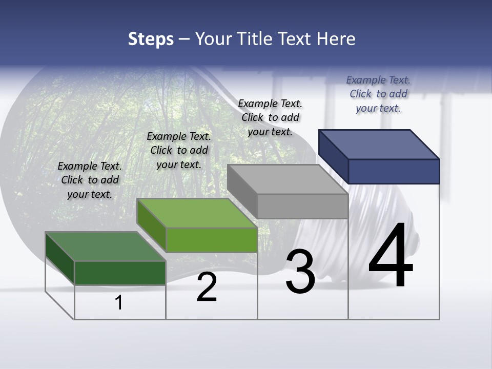Green Photovoltaic Bulb PowerPoint Template