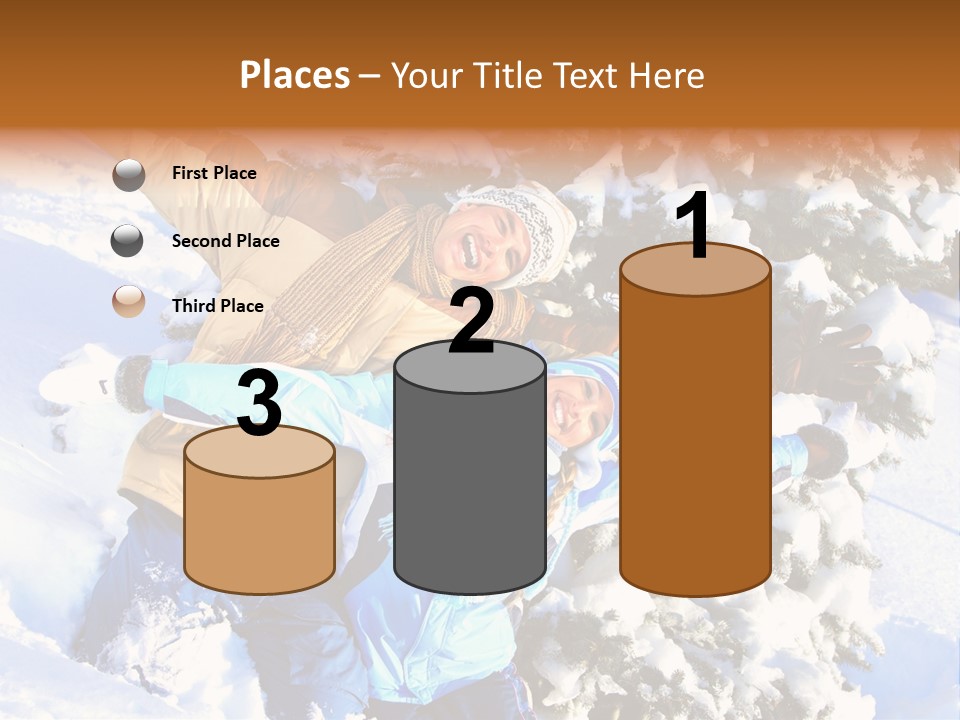 Snowy Sport Hugging PowerPoint Template