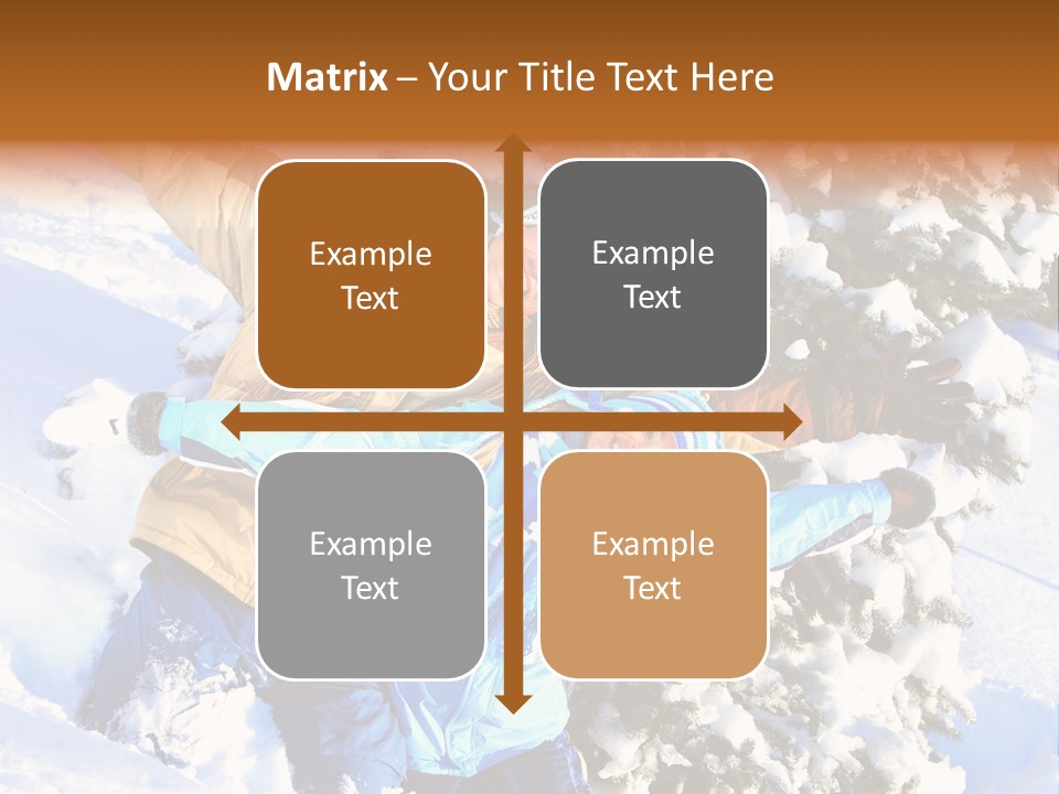 Snowy Sport Hugging PowerPoint Template