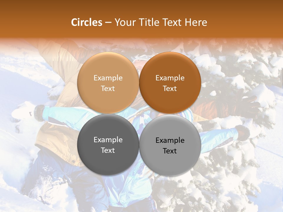 Snowy Sport Hugging PowerPoint Template