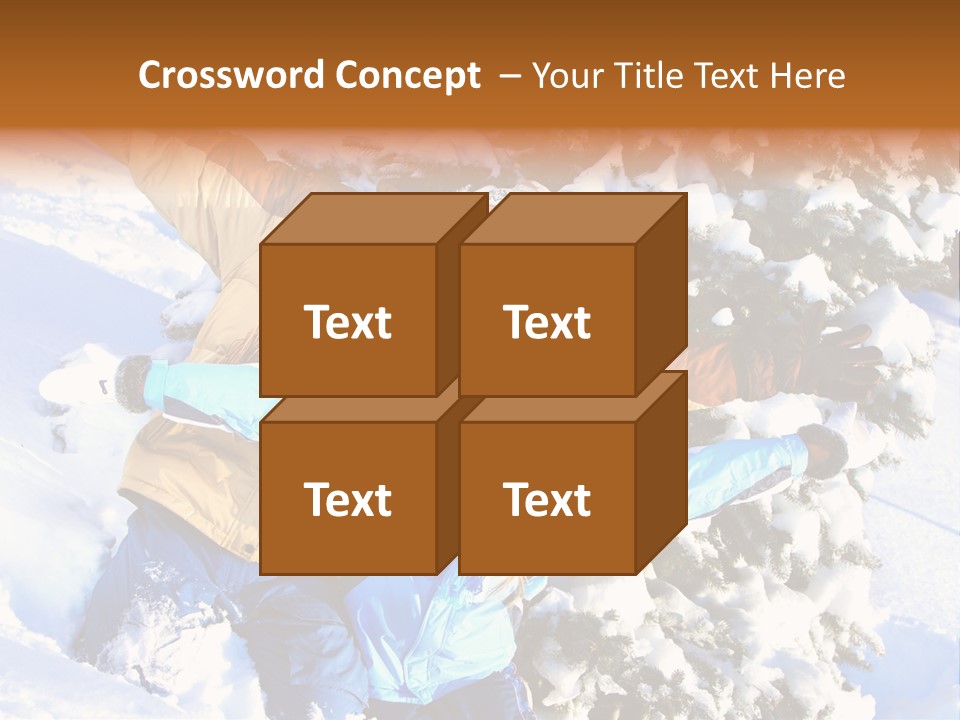 Snowy Sport Hugging PowerPoint Template