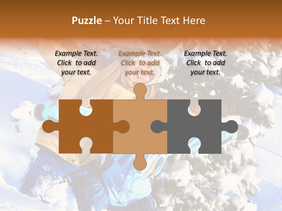 Snowy Sport Hugging PowerPoint Template