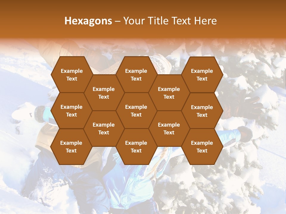 Snowy Sport Hugging PowerPoint Template