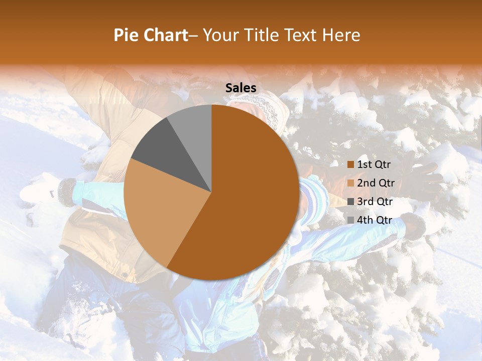 Snowy Sport Hugging PowerPoint Template