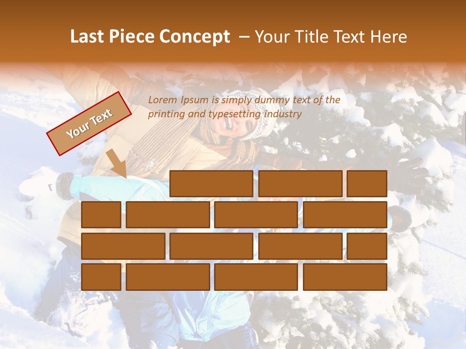 Snowy Sport Hugging PowerPoint Template