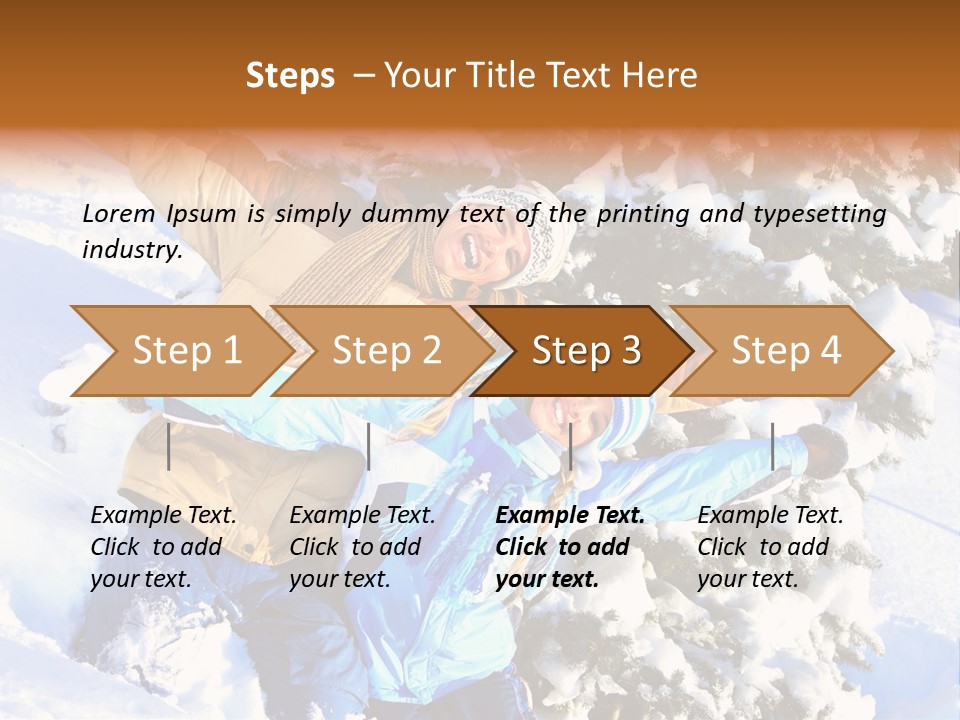 Snowy Sport Hugging PowerPoint Template