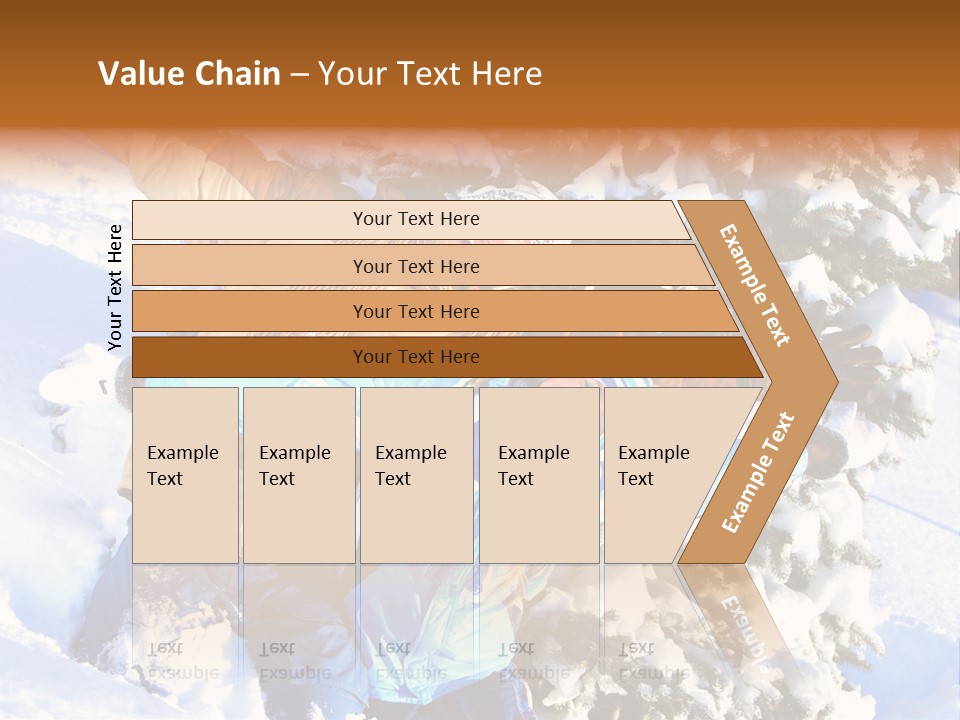 Snowy Sport Hugging PowerPoint Template