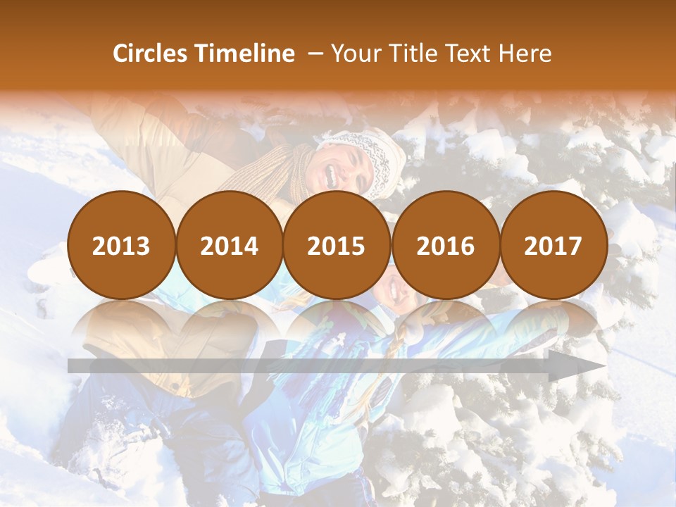 Snowy Sport Hugging PowerPoint Template