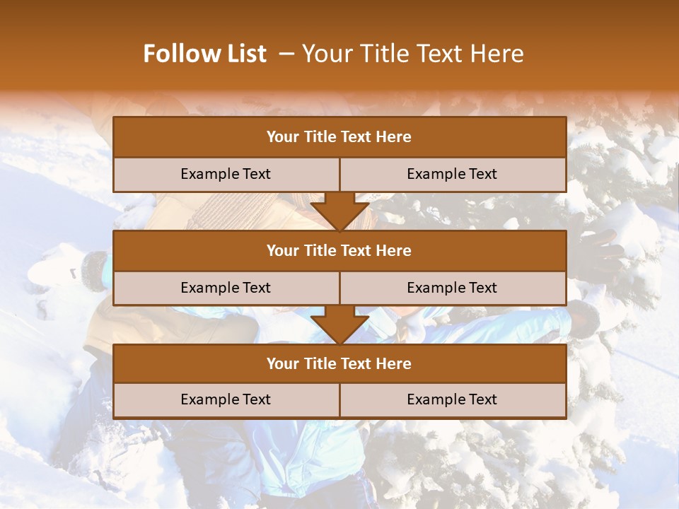Snowy Sport Hugging PowerPoint Template
