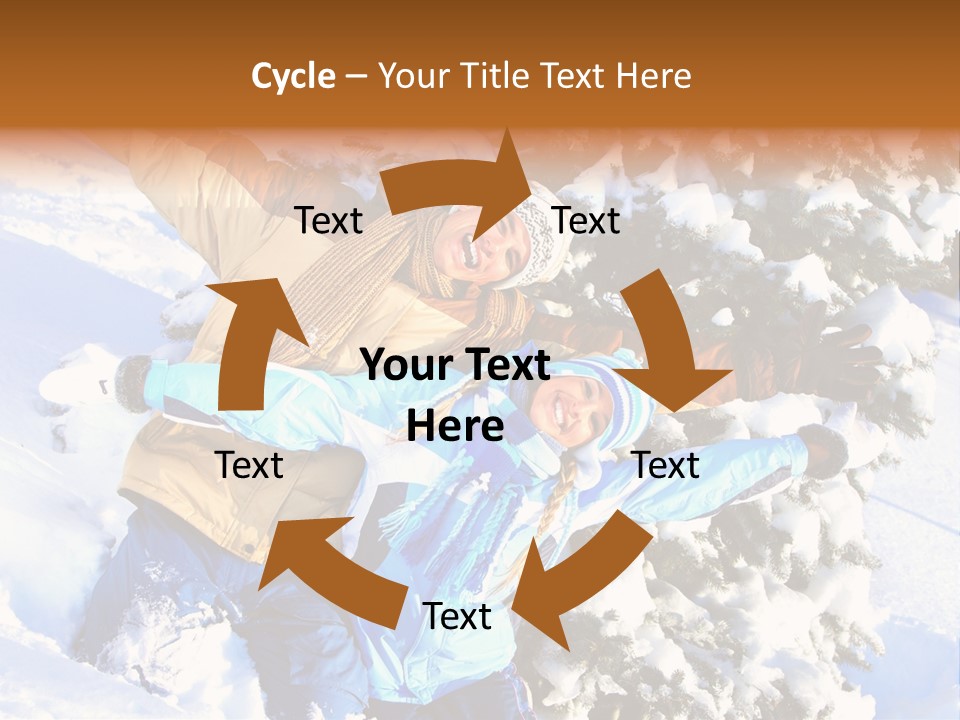 Snowy Sport Hugging PowerPoint Template