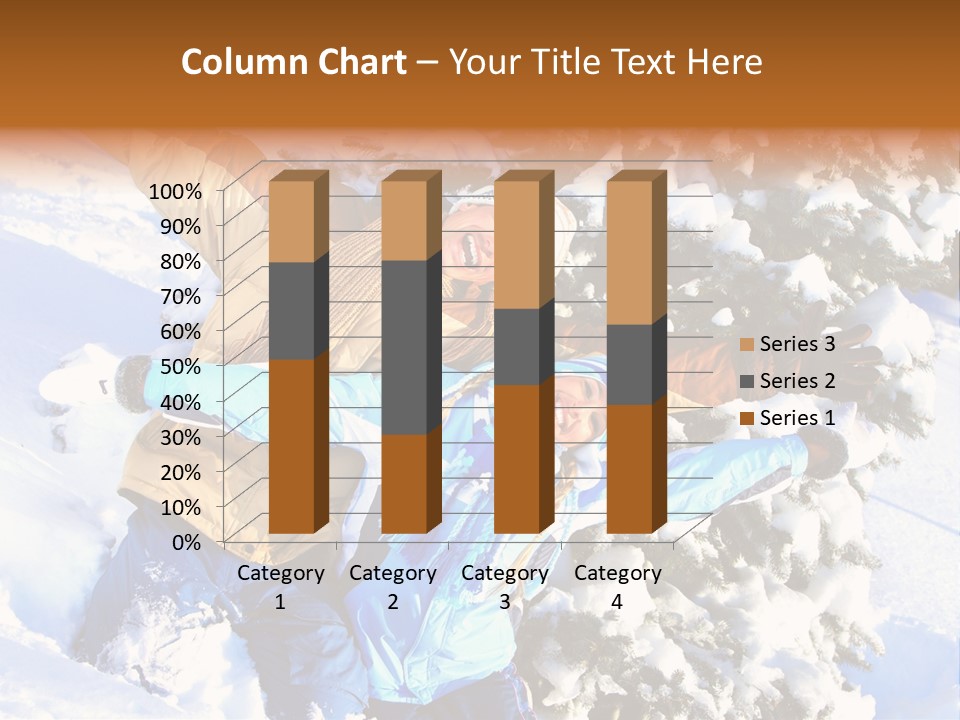 Snowy Sport Hugging PowerPoint Template