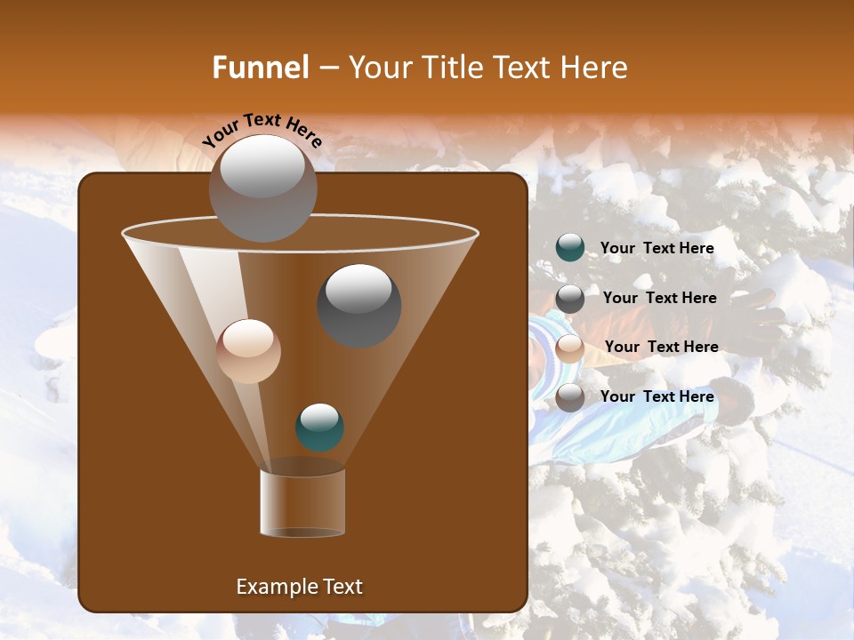 Snowy Sport Hugging PowerPoint Template