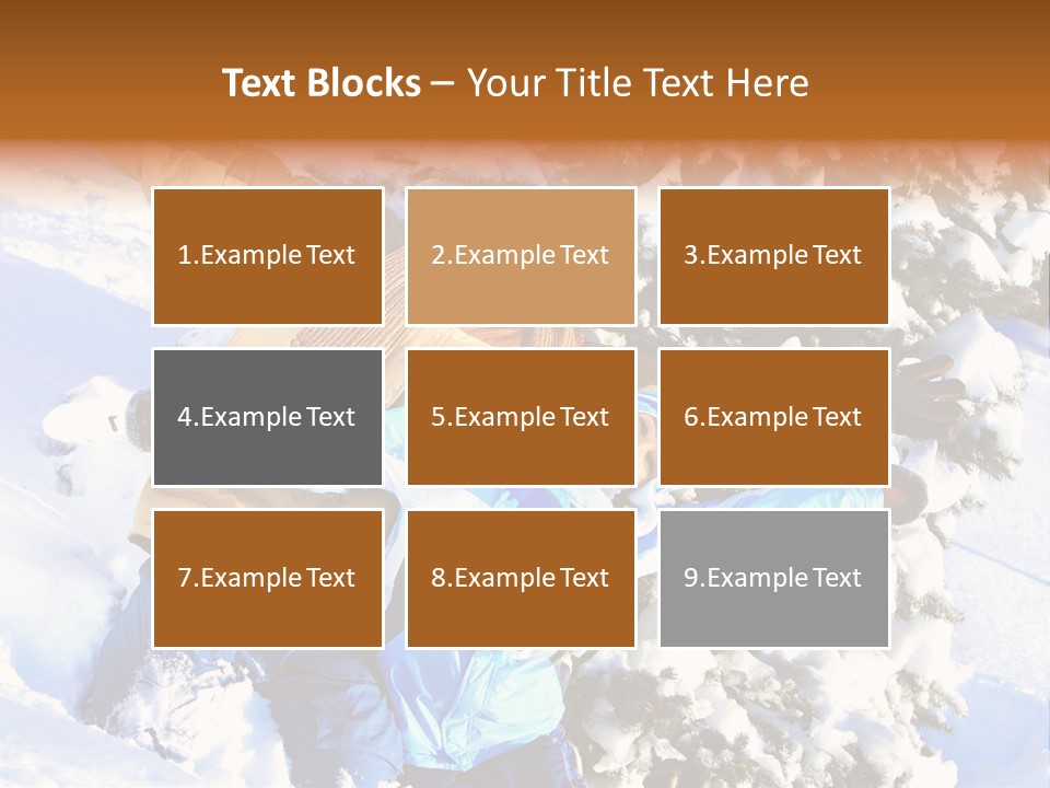 Snowy Sport Hugging PowerPoint Template