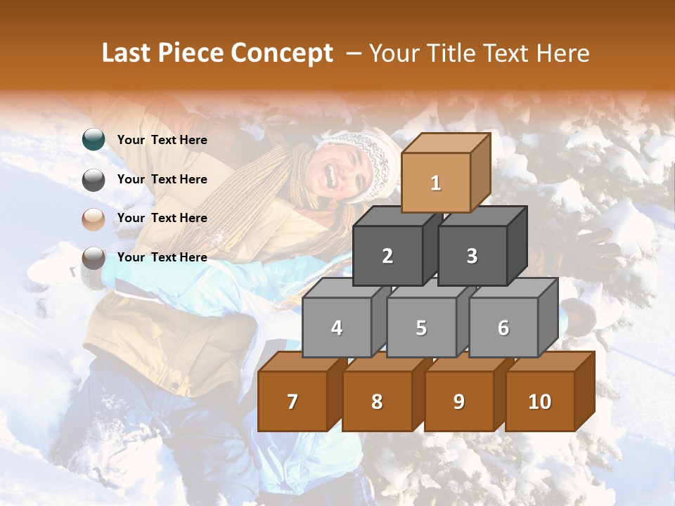 Snowy Sport Hugging PowerPoint Template